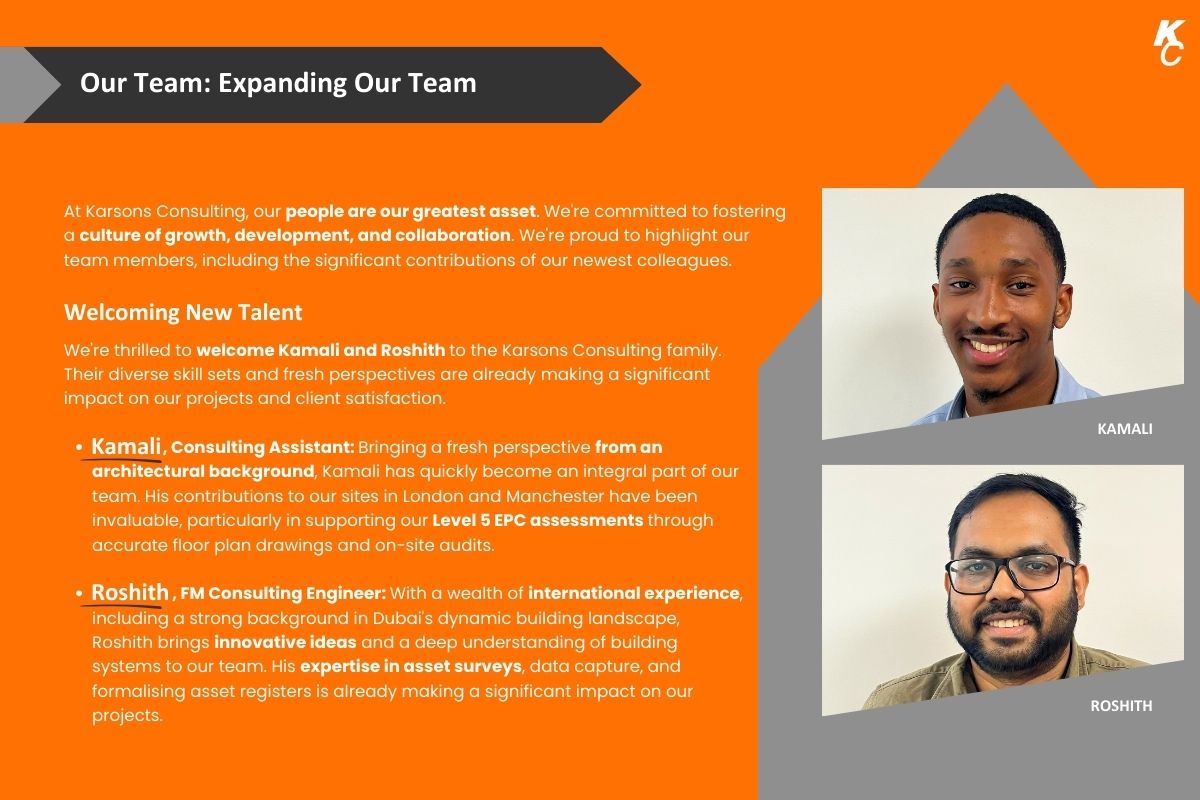 Meet our 2 new employees, Kamali and Roshith.